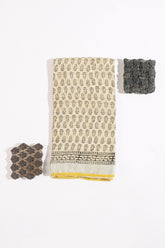 Linen Hand Block Saree